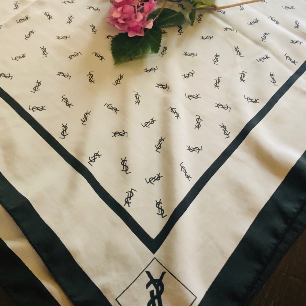 Silk Saint Laurent Scarf